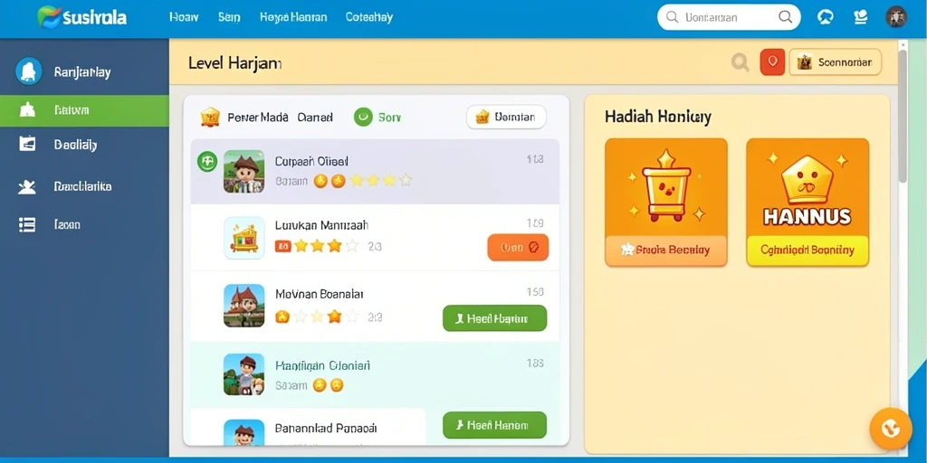 Fitur reward yang memberikan banyak bonus kepada pemain.