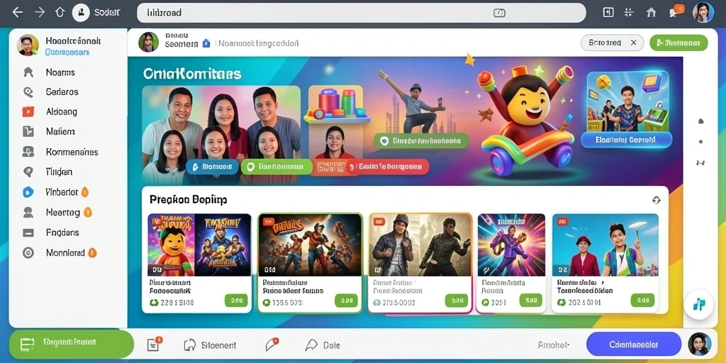 Tangkapan layar antarmuka pengguna yang ramah.